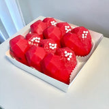 Rosa heart shape chocolate surprise birthday flower delivery Petaling Jaya Heva Gifts