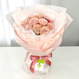 Roxy premium cappuccino rose bouquet anniversary flower delivery Putrajaya Heva Gifts