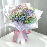 Samantha pastel multicolor baby's breath bouquet friendship flower delivery Petaling Jaya Heva Gifts