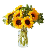 Fresh sunflowers in Vase
