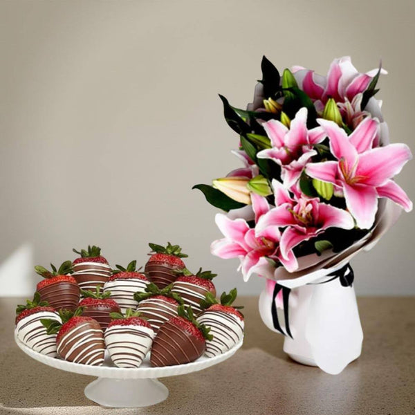 VIDA SET - Pink Lily and Chocolate