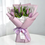 Violetta purple tulip bouquet anniversary flower delivery KL Heva Gifts
