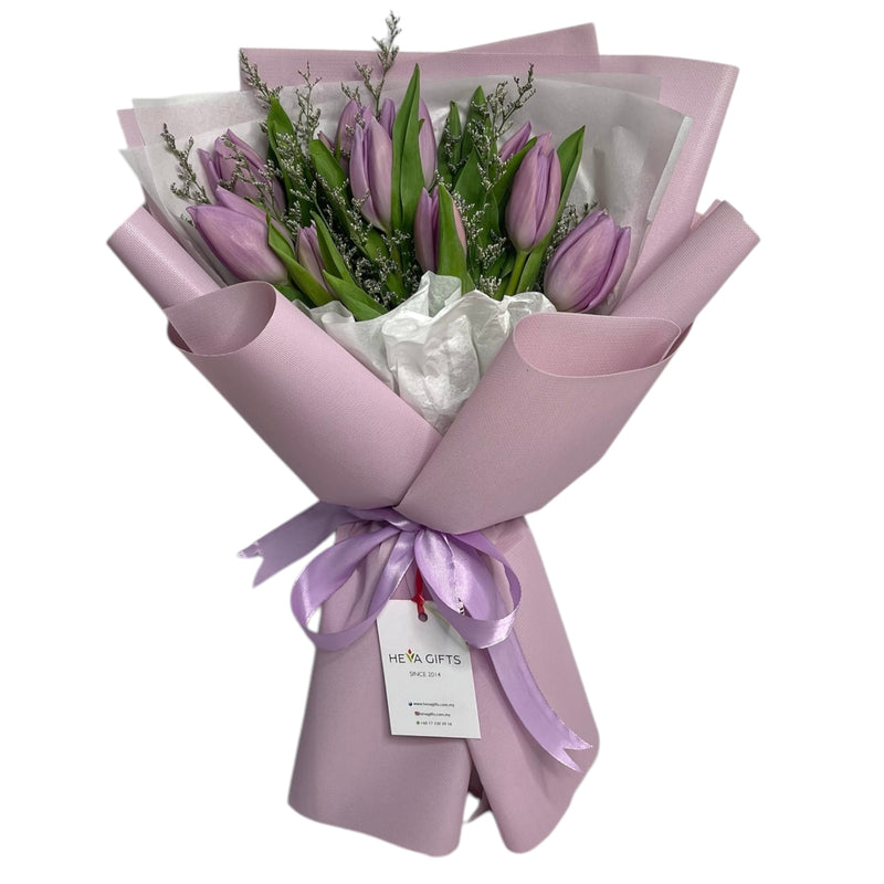 VIOLETTA PURPLE TULIP BOUQUET