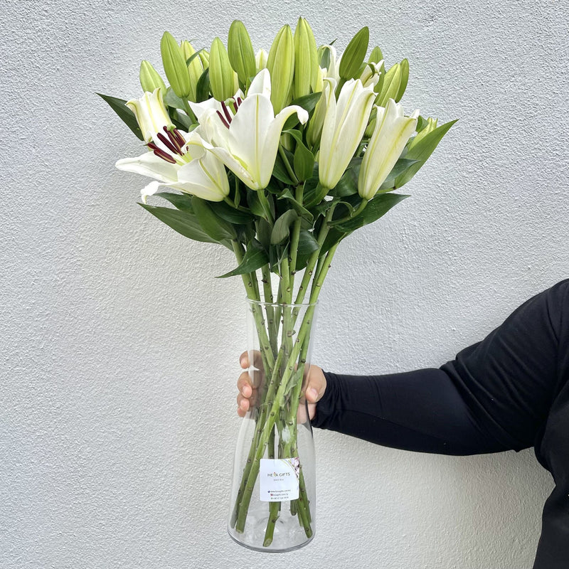 WHITE PERFUME Lily Arrangement