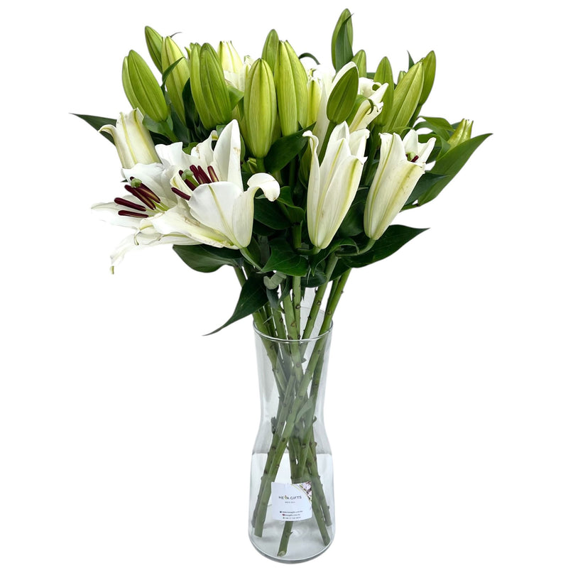 WHITE PERFUME Lily Arrangement