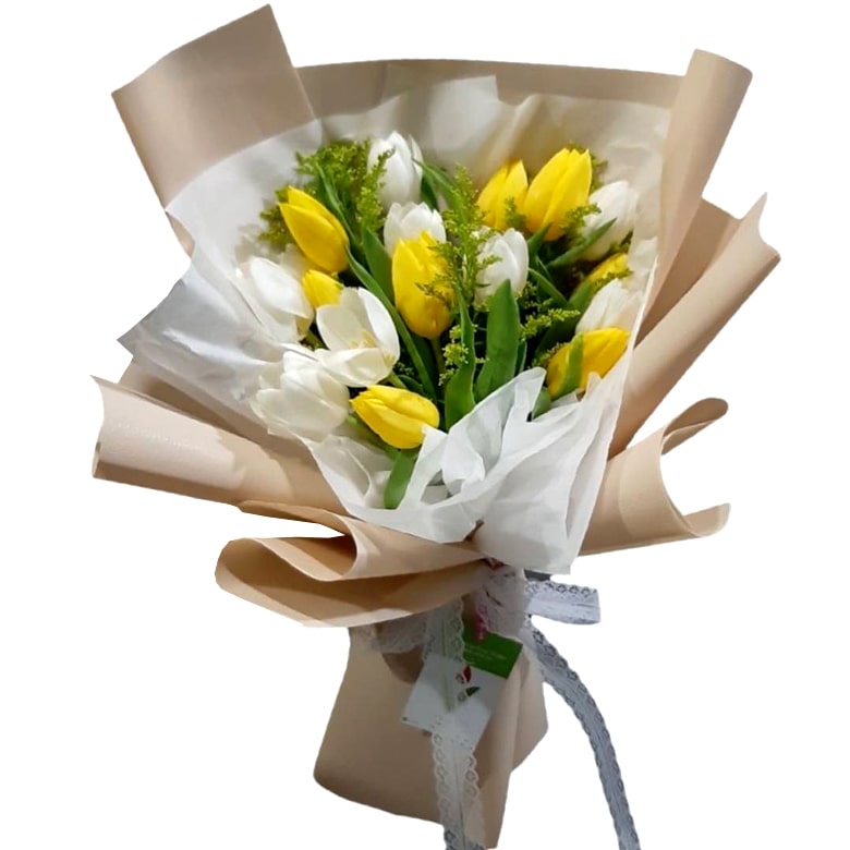 Yellow tulips delivery
