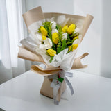 Zara yellow tulip bouquet Mother's Day flower delivery Bangsar KL Heva Gifts