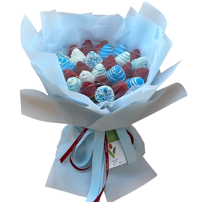 Blue color Chocolate Bouquet
