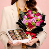 ABEED Flowers and Chocolate Set