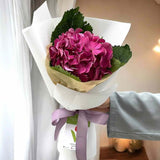 ALEXANDRA Purple Hydrangea Bouquet