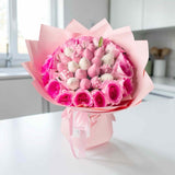 ALFINA Pink Rose and Chocolate Bouquet