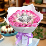 AMINA Purple Roses and Chocolate Gift Set