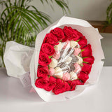 AMINA Red Roses and Chocolate Gift - Valentine's Day Gifts