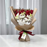 AZEERA Mixed Red and White Orchids