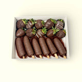 Caleb chocolate dipped banana strawberries birthday gift Kuala Lumpur Heva Gifts