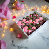 Elaina pink chocolate-covered strawberries gift for girlfriend Malaysia
