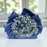 EVE Blue Baby Breath and Chocolate bouquet