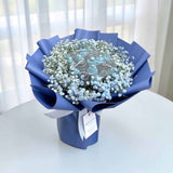 EVE Blue Baby Breath and Chocolate bouquet