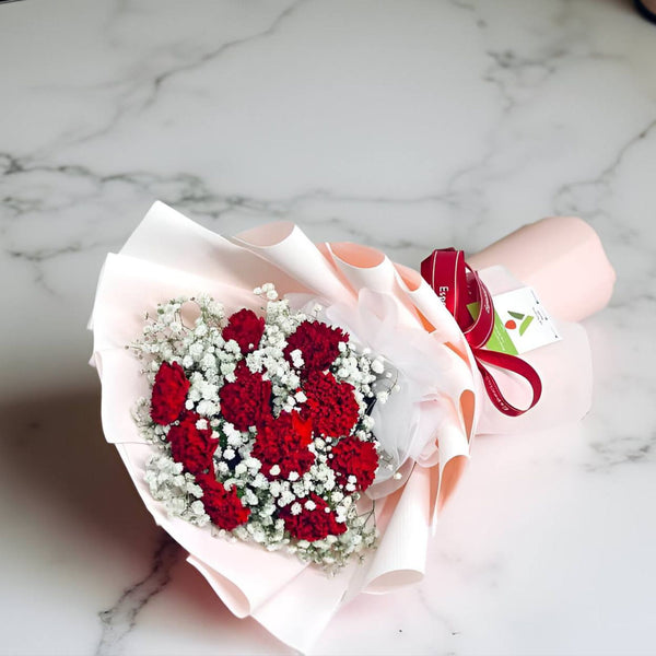 ISABELLA Red Carnations Bouquet