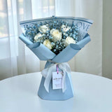 JESSIE WHITE ROSE BOUQUET