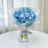 PROSPERITY Blue Hydrangea Bouquet